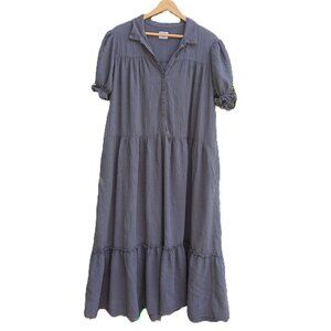 Esby Tiered Cotton Gauze Maxi Dress
